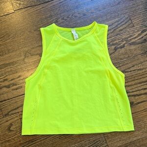 lululemon athletica Neon Yellow Athletic Tank